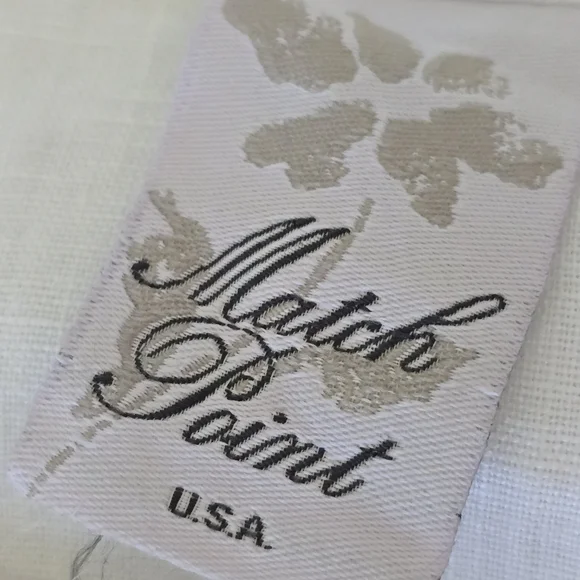 Match Point Linen Mini Dress Tunic Cover-Up USA Made Coastal Minimalist L - Picture 2 of 12